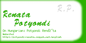 renata potyondi business card